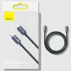 Kabel Baseus CAJY000205 Lightning - USB-C PD 20W 480Mb/s 1,2m - fioletowy